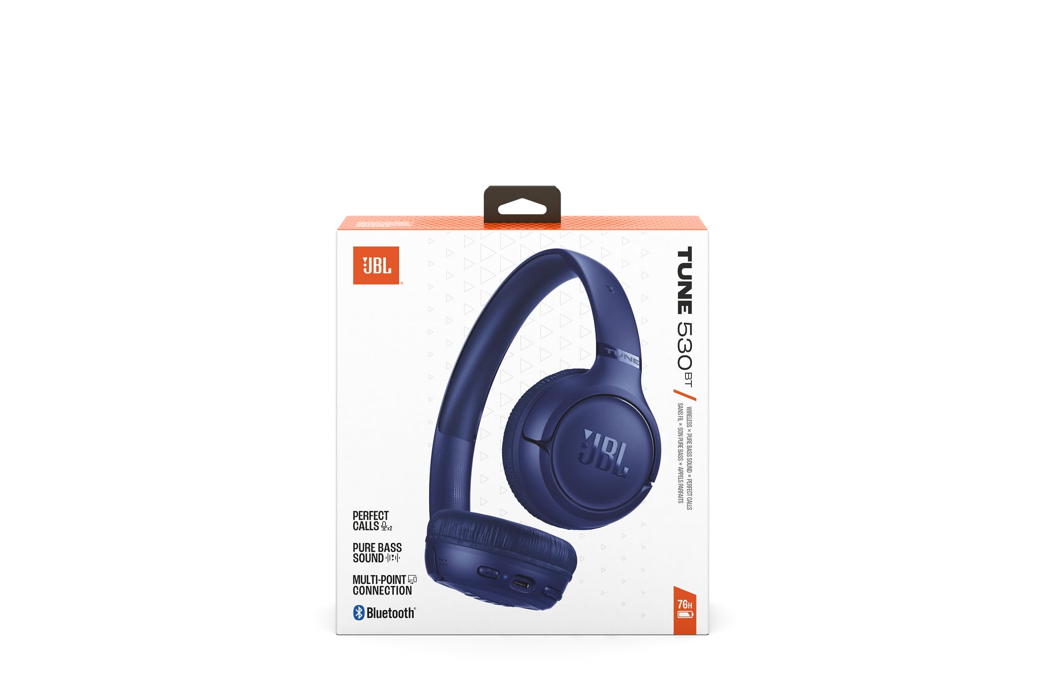 JBL Tune 530BT – Casque Bluetooth Sans Fil | 76h d'autonomie & Son Pure Bass