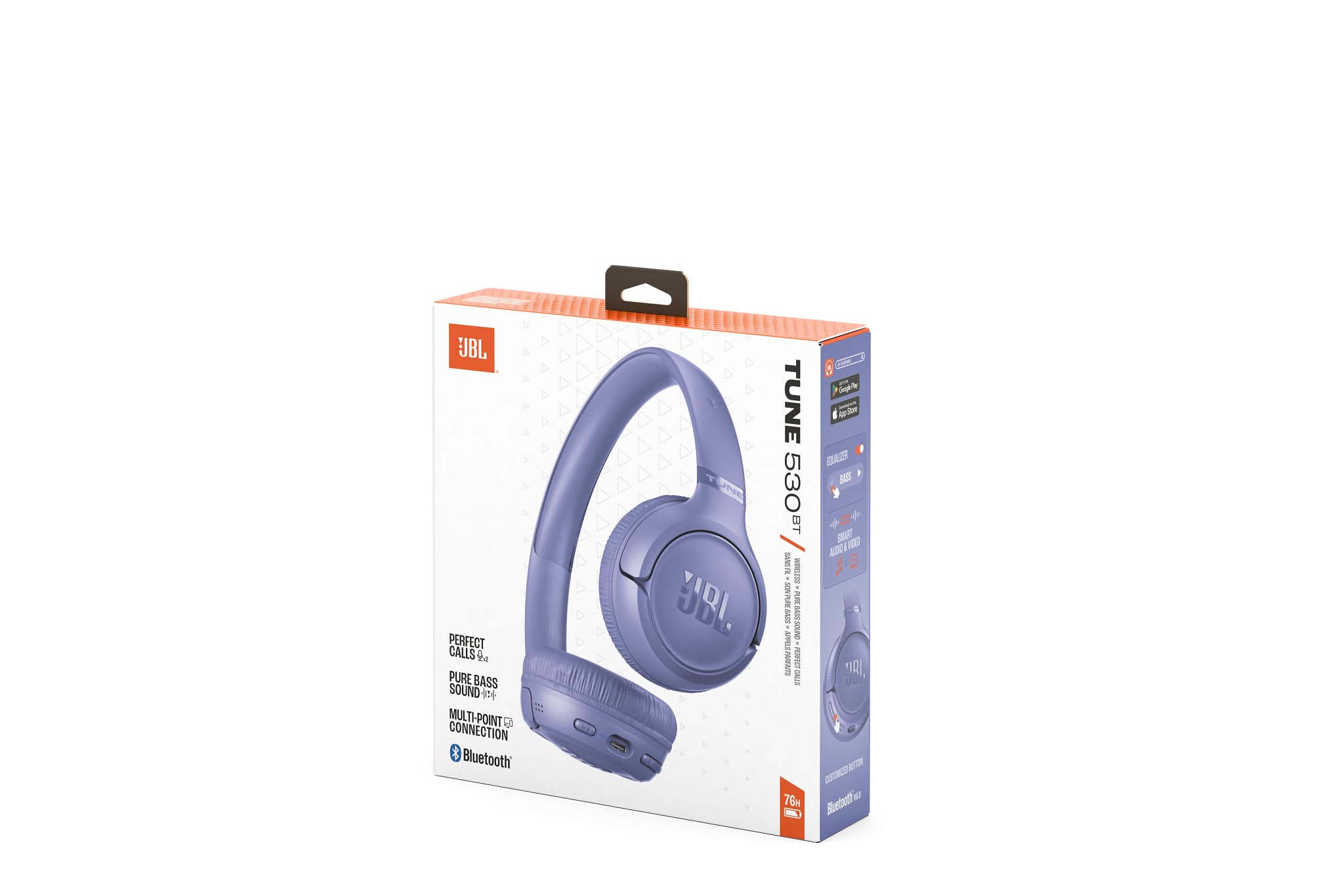 JBL Tune 530BT – Casque Bluetooth Sans Fil | 76h d'autonomie & Son Pure Bass