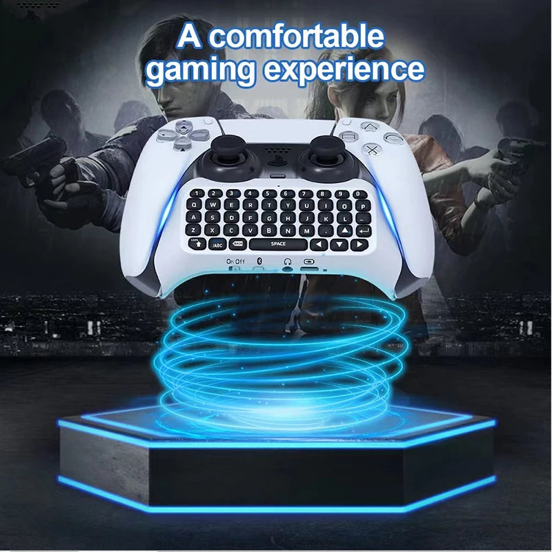 Clavier Bluetooth PS5 ChatPad – Saisie Rapide Sans Fil pour Manette PlayStation 5