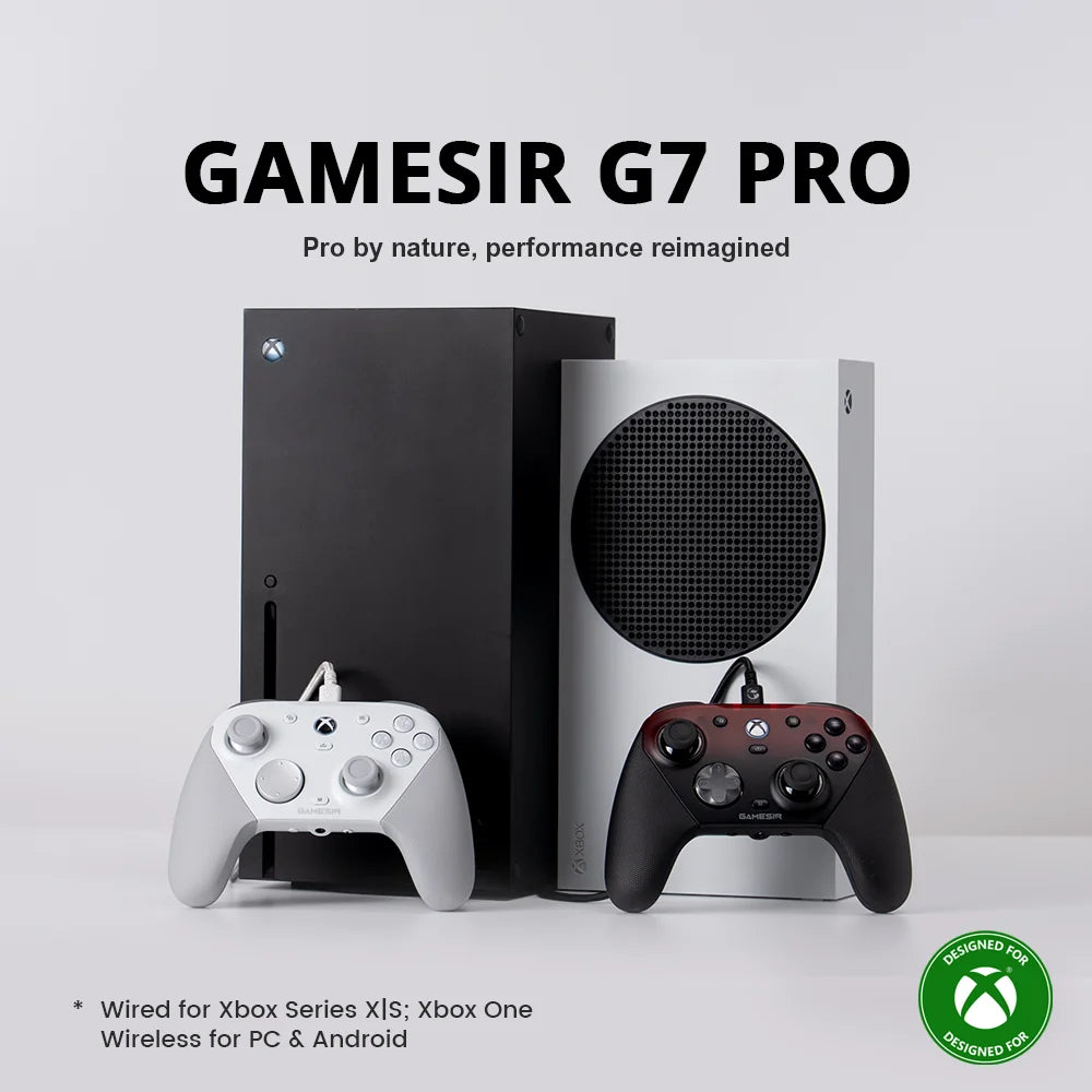 GameSir G7 Pro – Manette Xbox Filaire avec Station de Charge | Xbox Series X/S, One, Steam & PC