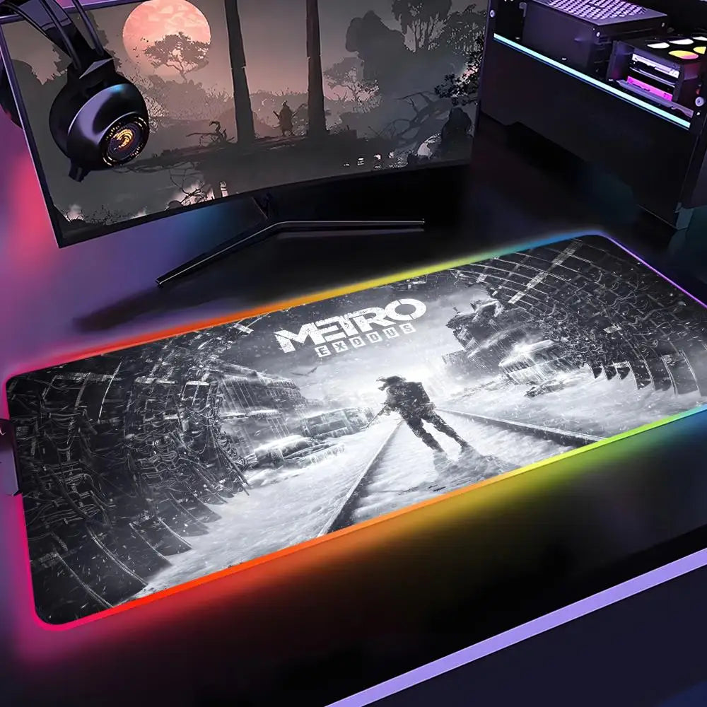 Tapis de Souris Gaming RGB XXL – Desk Mat Lumineux Rétroéclairé