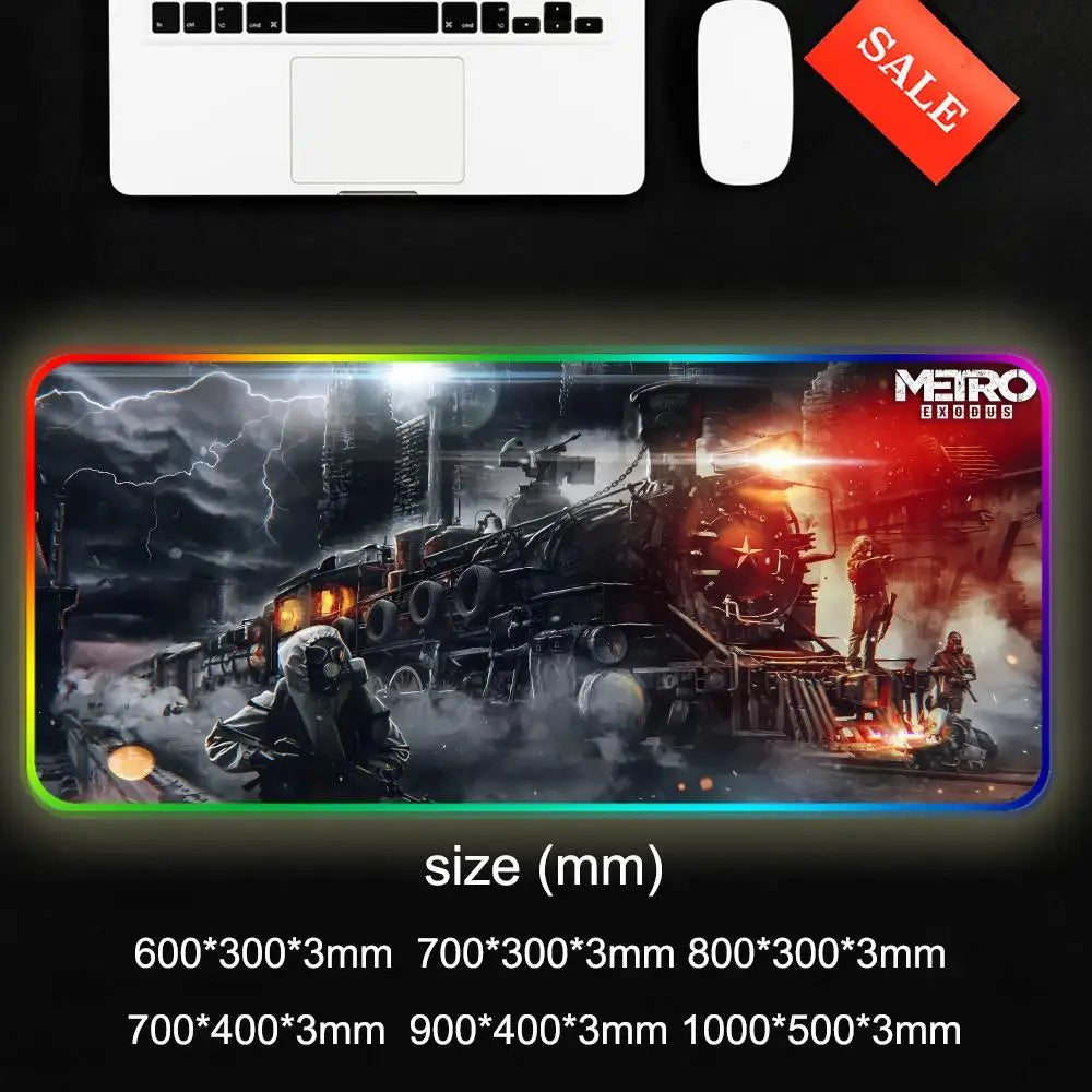 Tapis de Souris Gaming RGB XXL – Desk Mat Lumineux Rétroéclairé