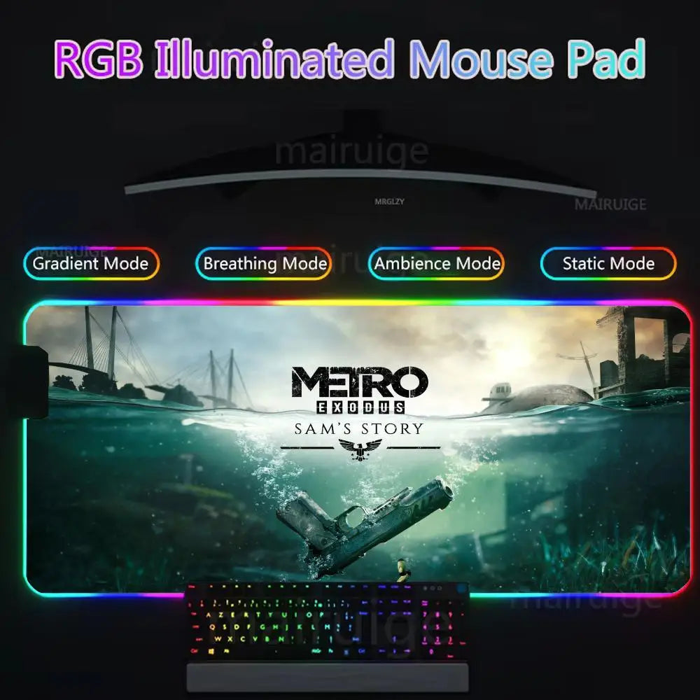 Tapis de Souris Gaming RGB XXL – Desk Mat Lumineux Rétroéclairé