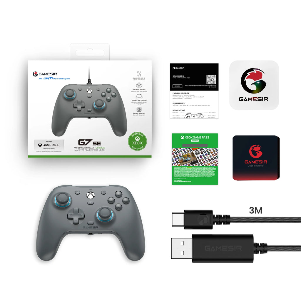 GameSir G7 SE – Manette Xbox Filaire Hall Effect | Xbox Series X/S & One