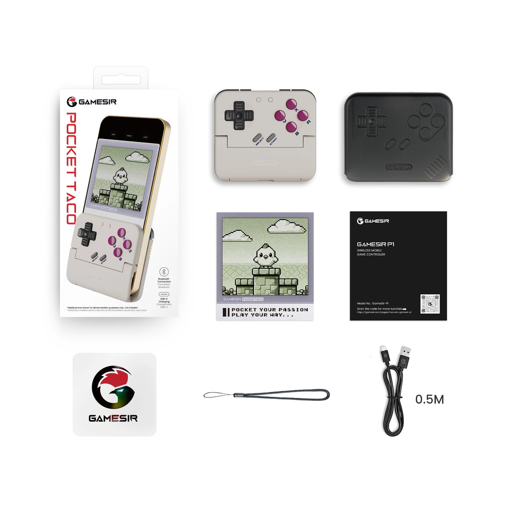 GameSir Pocket Taco – Manette Mobile Bluetooth Rétro Portable Android