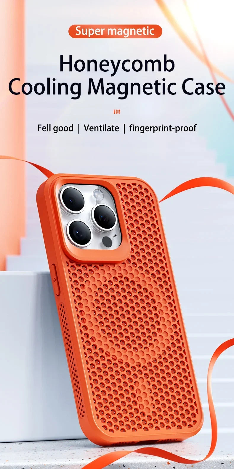 Coque iPhone Respirante Dissipation Thermique – Compatible MagSafe | iPhone 17 à 11