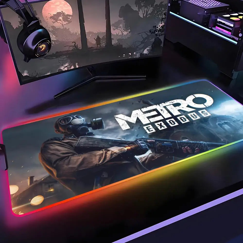 Tapis de Souris Gaming RGB XXL – Desk Mat Lumineux Rétroéclairé