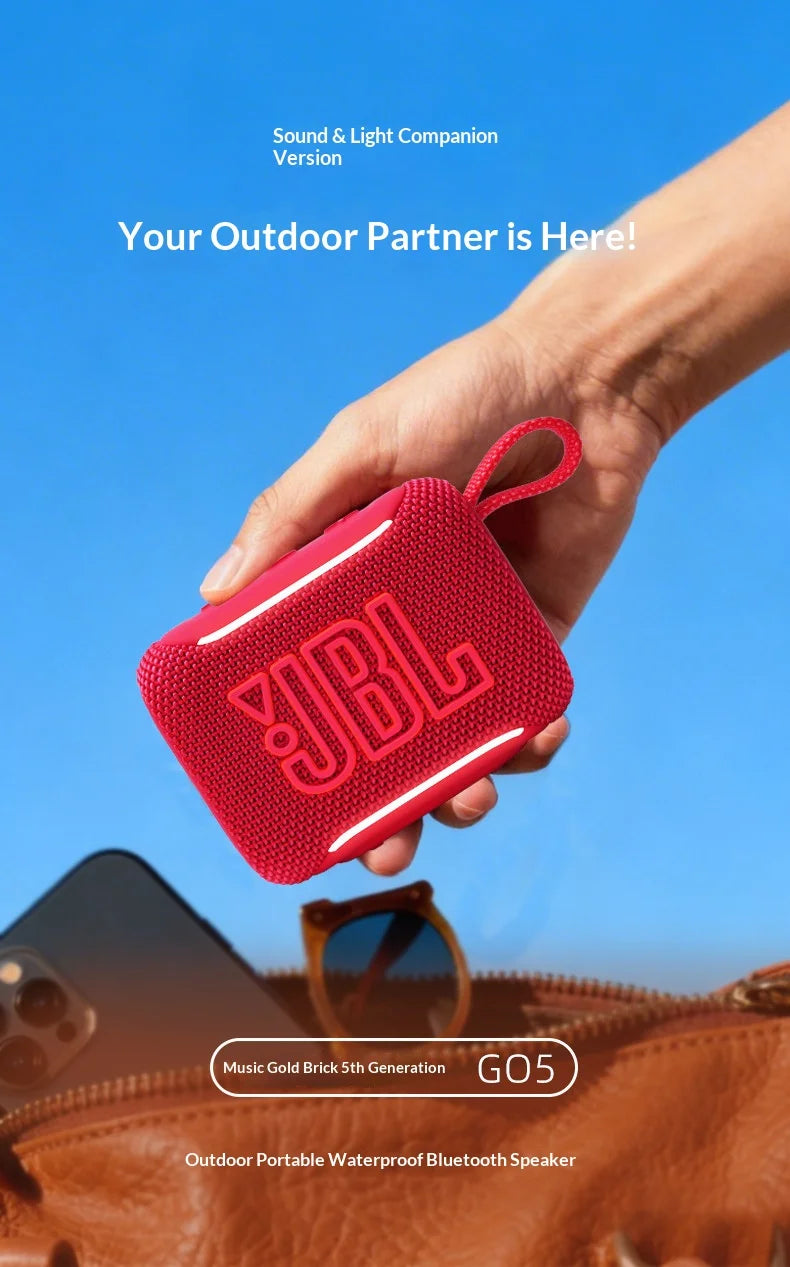 JBL GO5 – Mini Enceinte Bluetooth Compacte | Basses Profondes & Son Stable