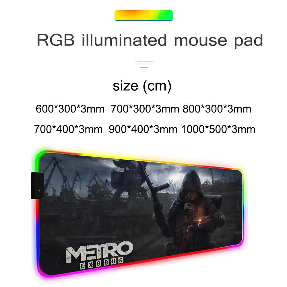 Tapis de Souris Gaming RGB XXL – Desk Mat Lumineux Rétroéclairé