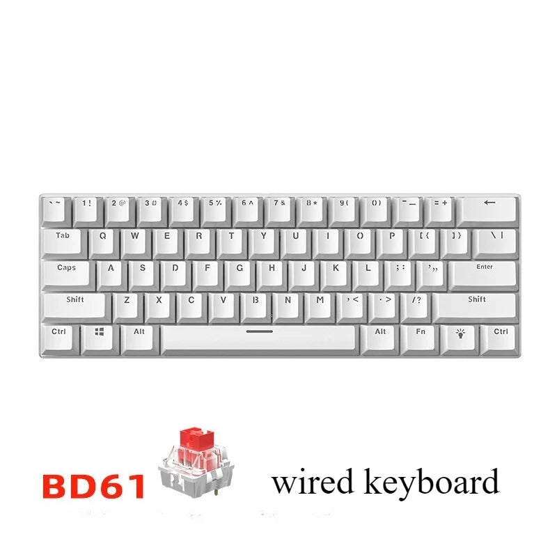 Clavier Mécanique Gaming 60% RGB – Compact Blanc | PC, Laptop & Bureau