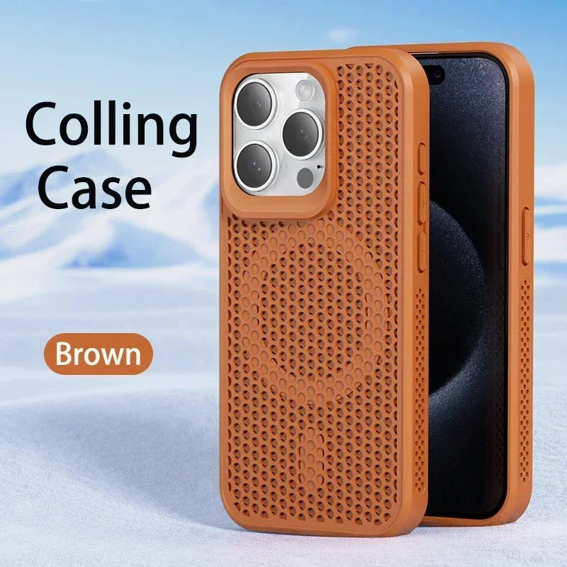 Coque iPhone Respirante Dissipation Thermique – Compatible MagSafe | iPhone 17 à 11