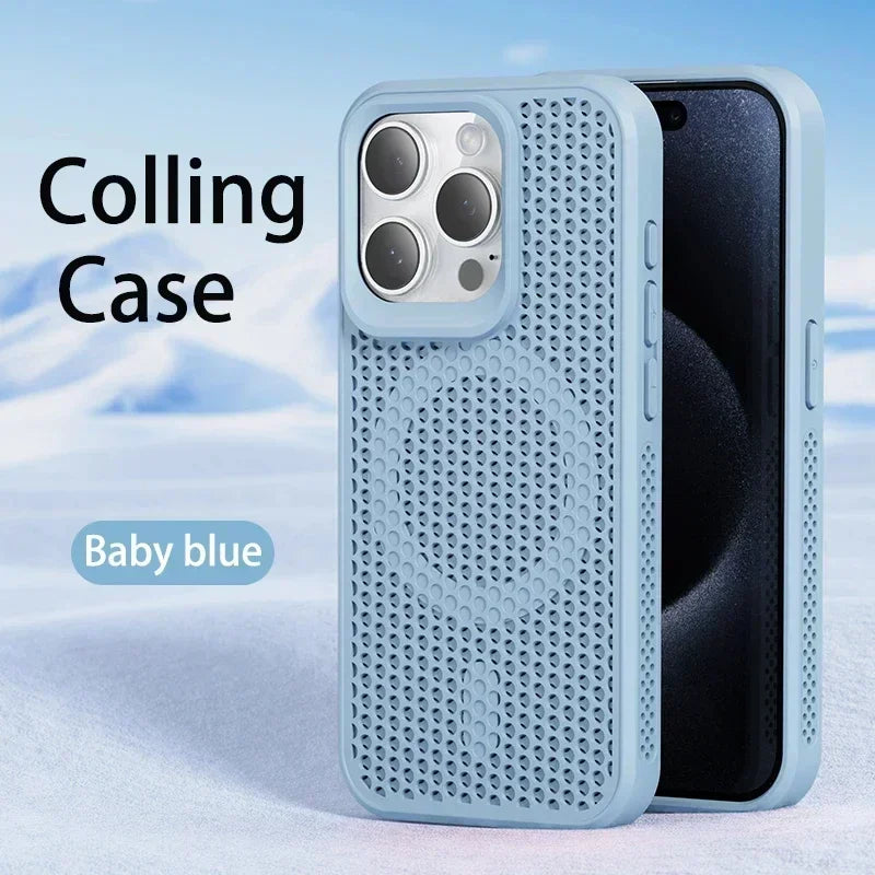 Coque iPhone Respirante Dissipation Thermique – Compatible MagSafe | iPhone 17 à 11