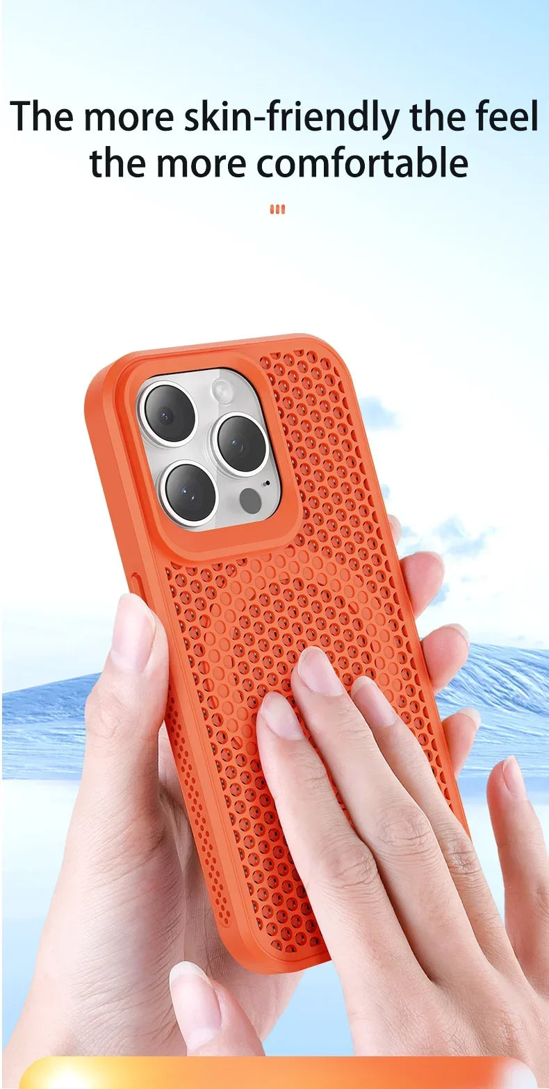 Coque iPhone Respirante Dissipation Thermique – Compatible MagSafe | iPhone 17 à 11