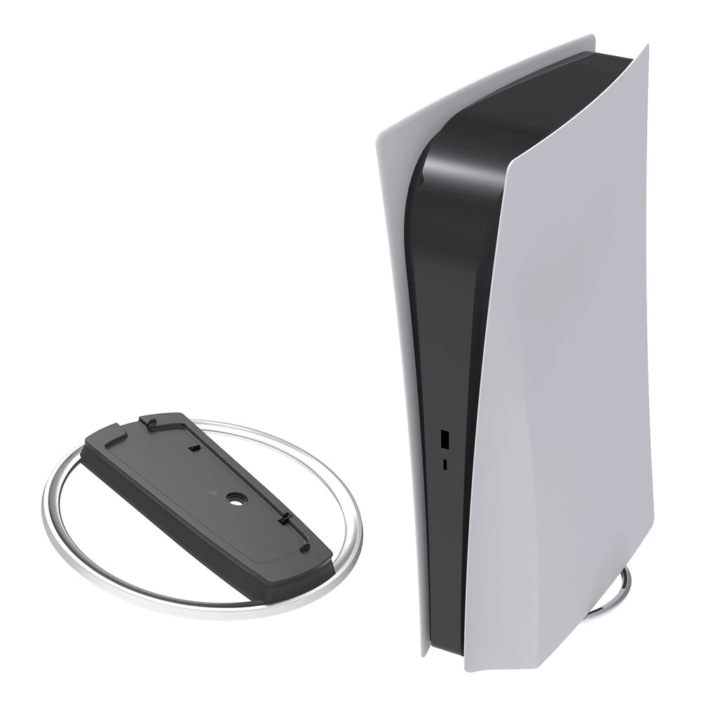 Support Vertical PS5 Slim – Socle Métal avec Vis | Disc & Digital Edition