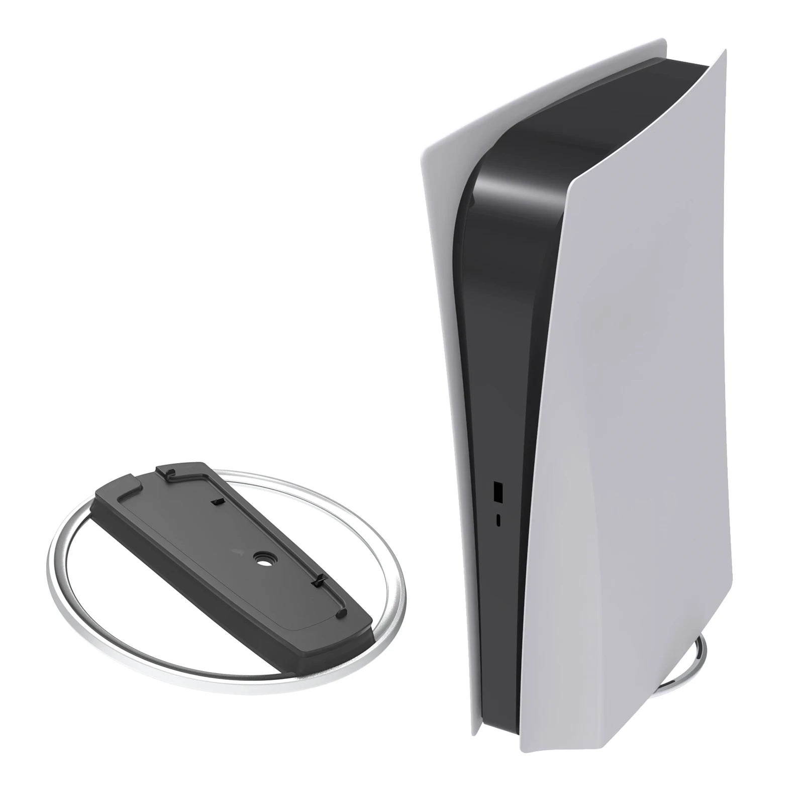 Support Vertical PS5 Slim – Socle Métal avec Vis | Disc & Digital Edition