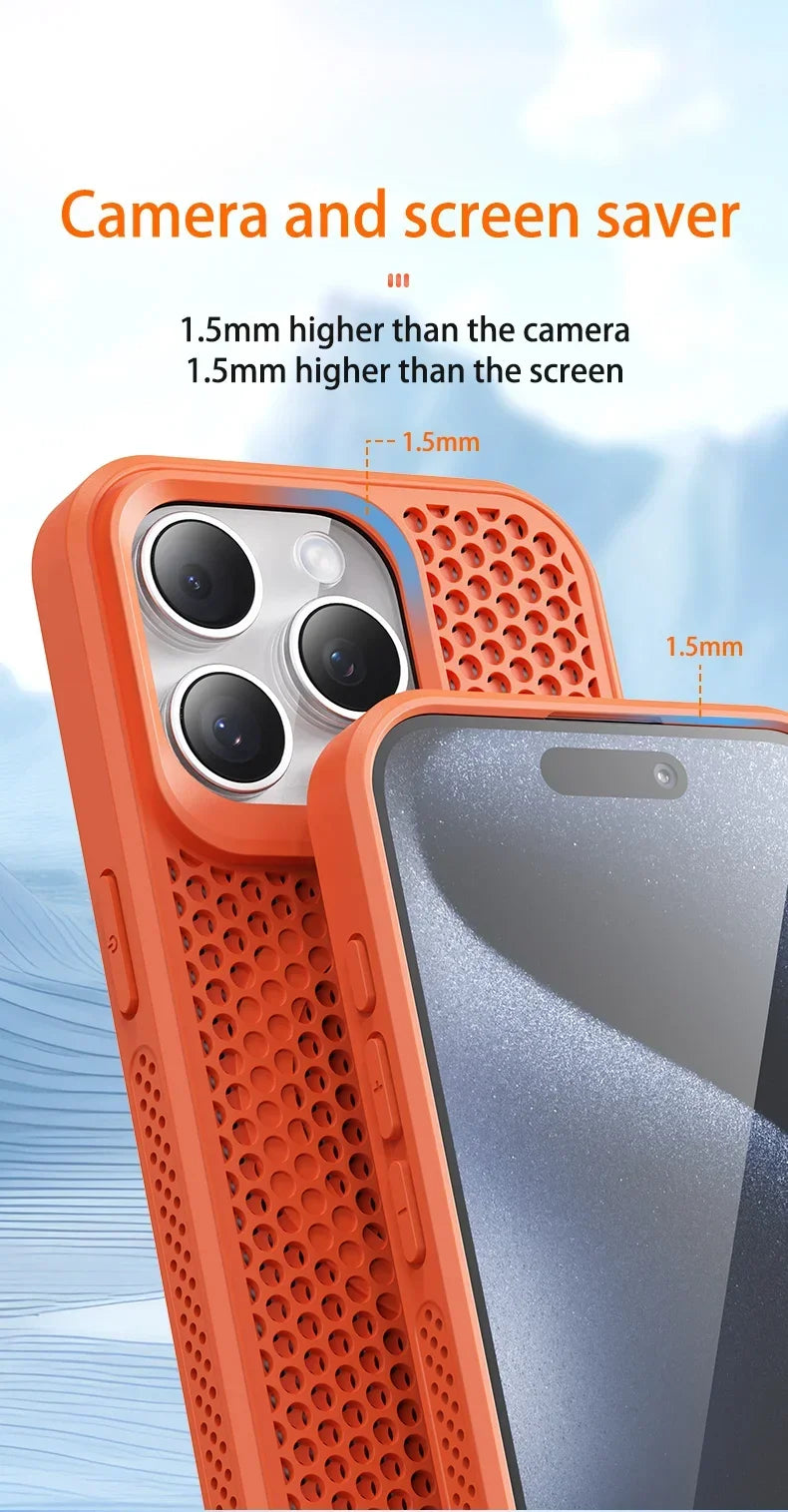 Coque iPhone Respirante Dissipation Thermique – Compatible MagSafe | iPhone 17 à 11