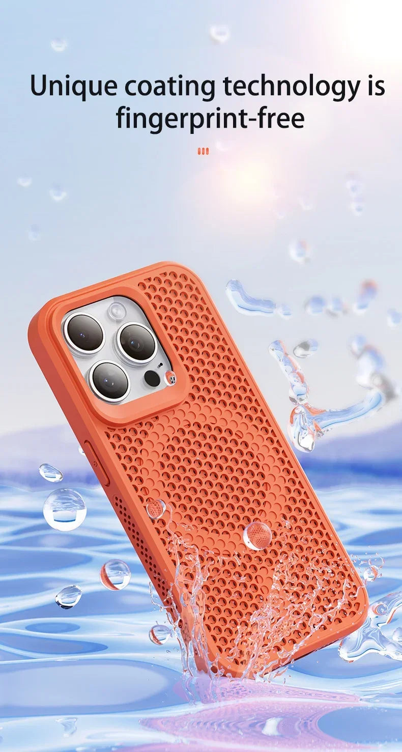 Coque iPhone Respirante Dissipation Thermique – Compatible MagSafe | iPhone 17 à 11