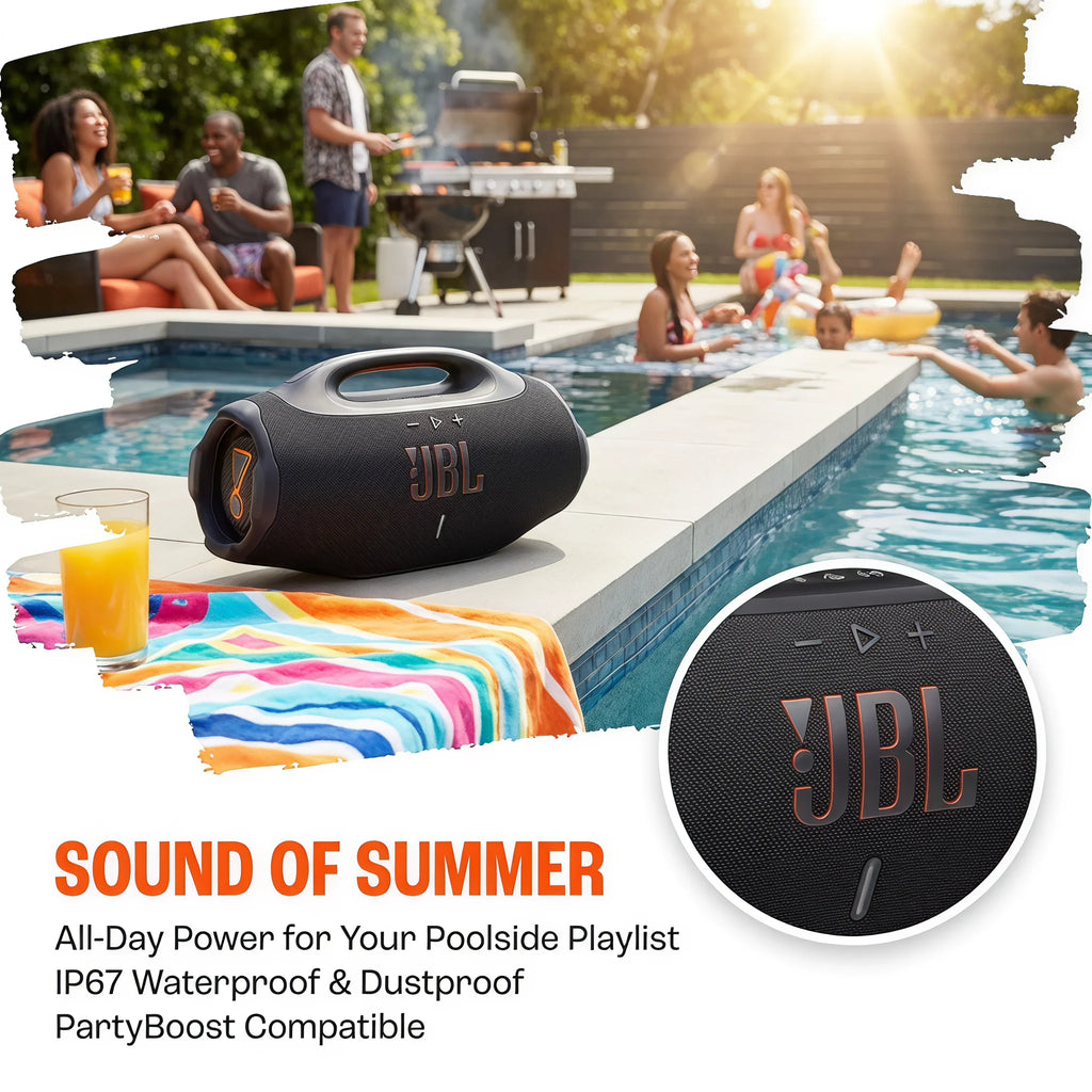 JBL Boombox 4 – Enceinte Bluetooth Portable IP68 | 34h Autonomie & Auracast