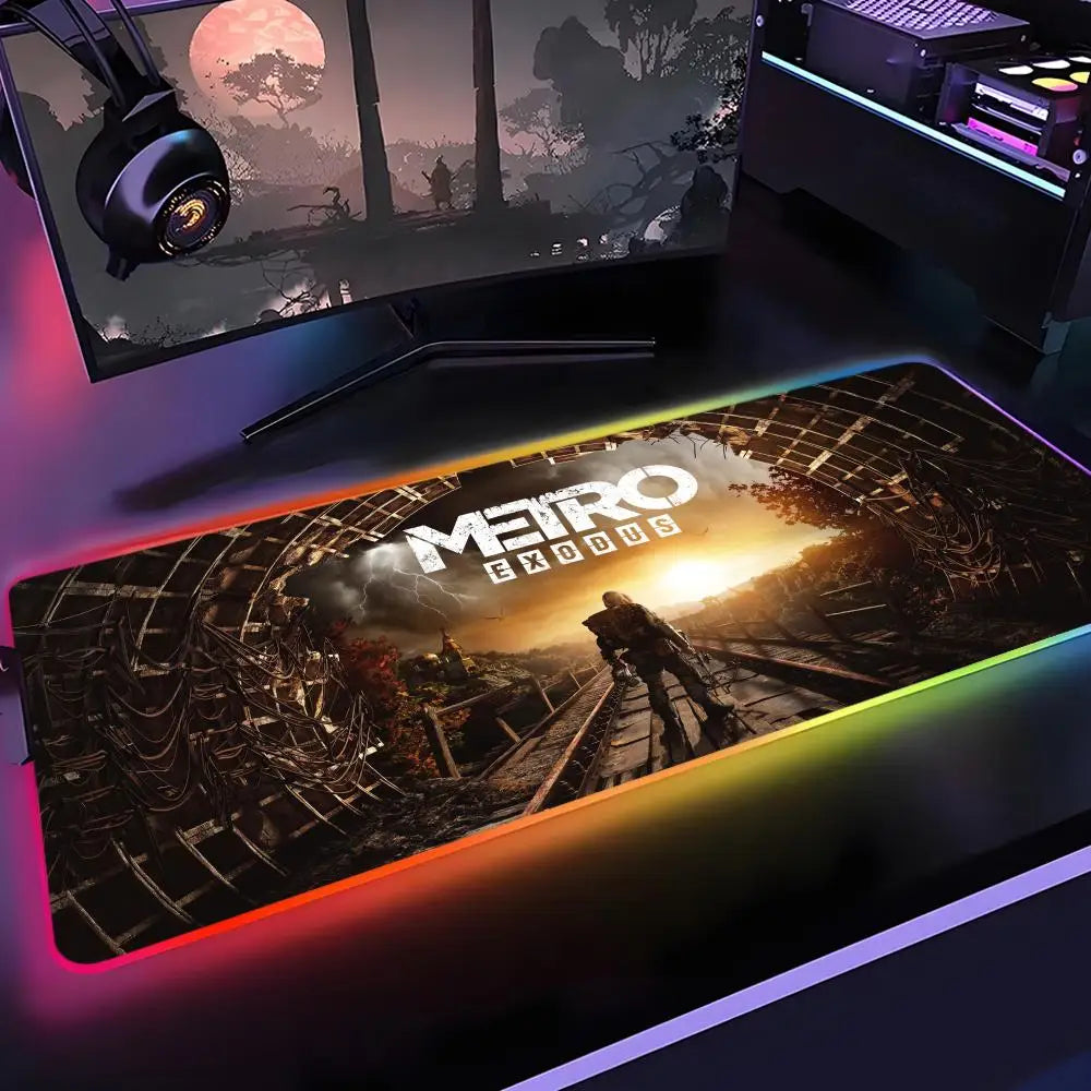Tapis de Souris Gaming RGB XXL – Desk Mat Lumineux Rétroéclairé