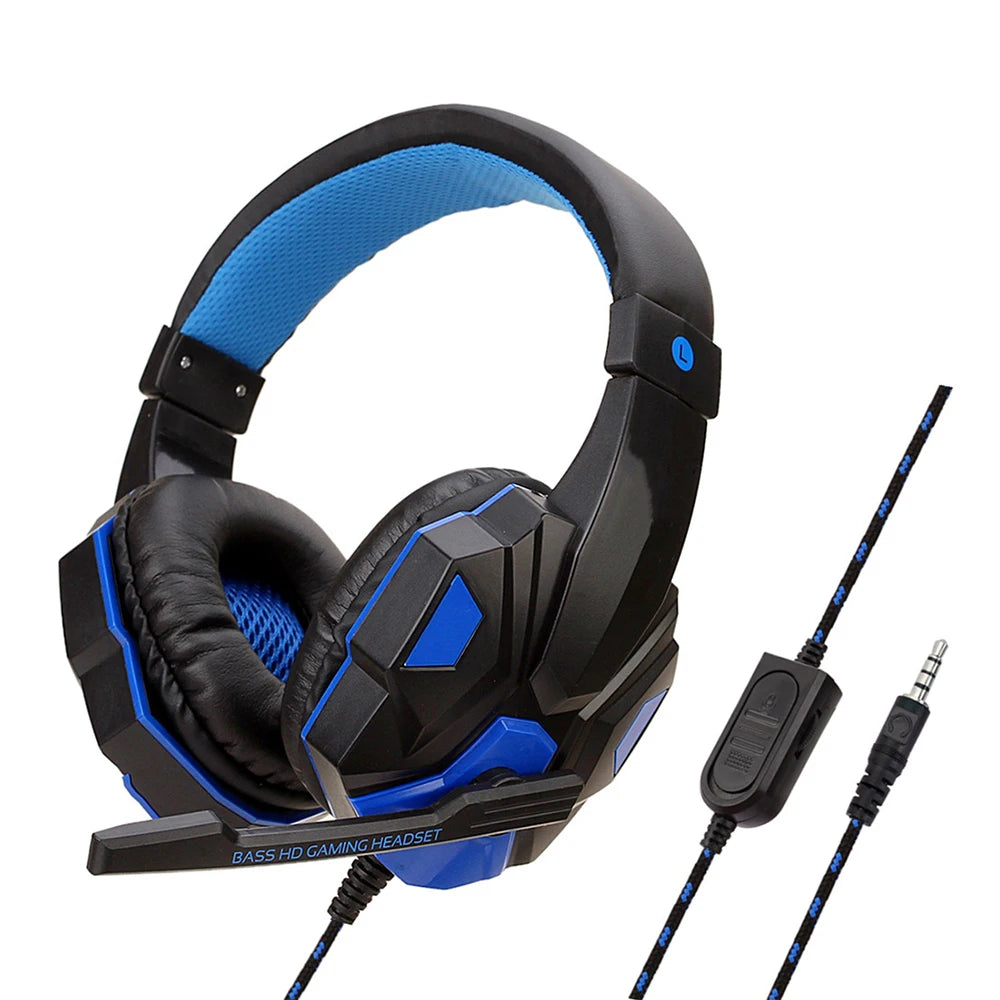 Casque Gaming Filaire 3.5mm – Bass Stéréo & Micro | PS4, Xbox, Switch, PC