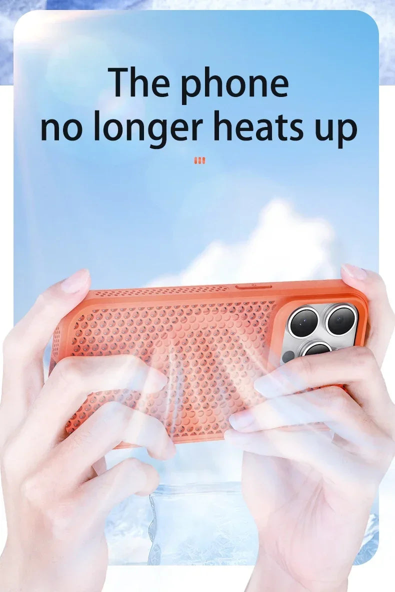 Coque iPhone Respirante Dissipation Thermique – Compatible MagSafe | iPhone 17 à 11