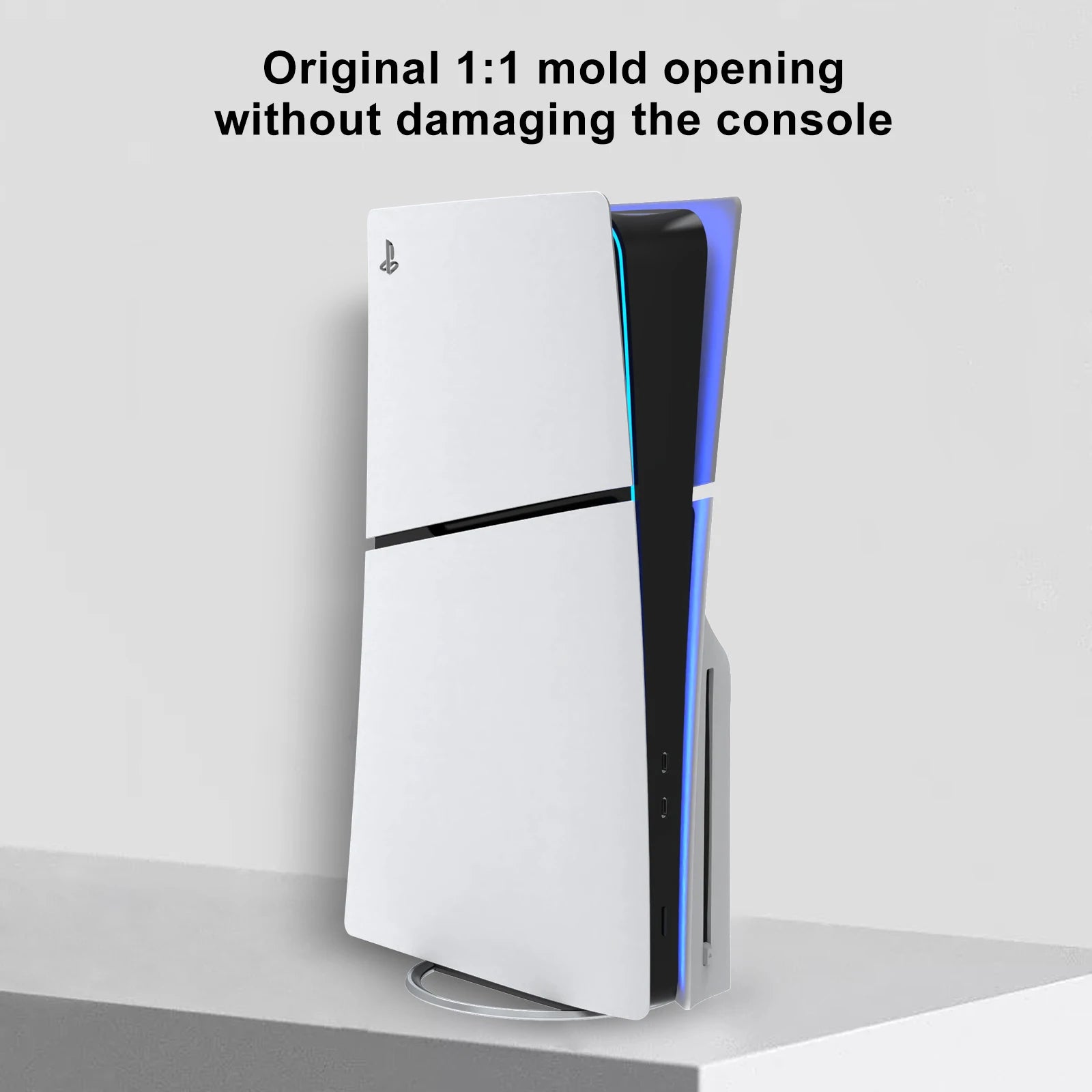 Support Vertical PS5 Slim – Socle Métal avec Vis | Disc & Digital Edition