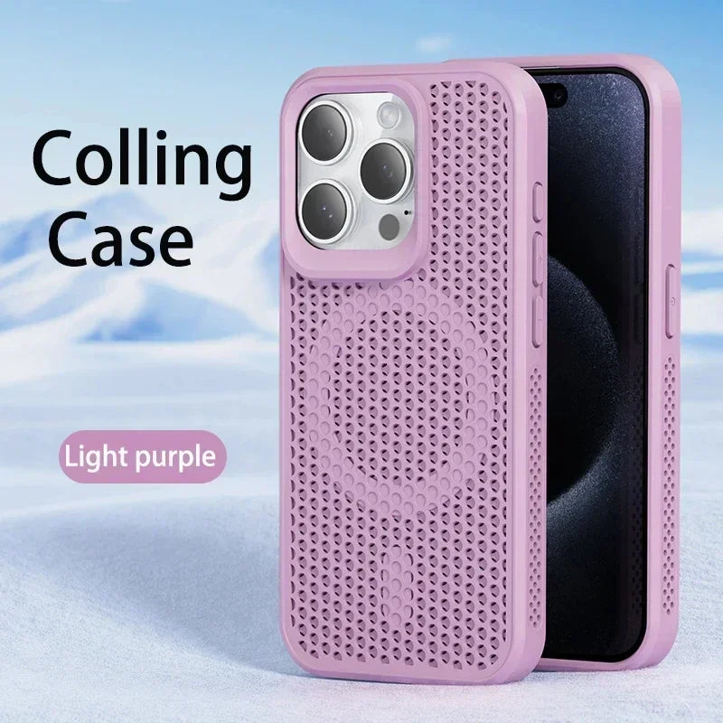 Coque iPhone Respirante Dissipation Thermique – Compatible MagSafe | iPhone 17 à 11