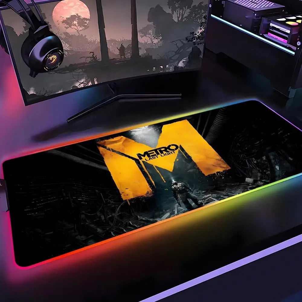 Tapis de Souris Gaming RGB XXL – Desk Mat Lumineux Rétroéclairé