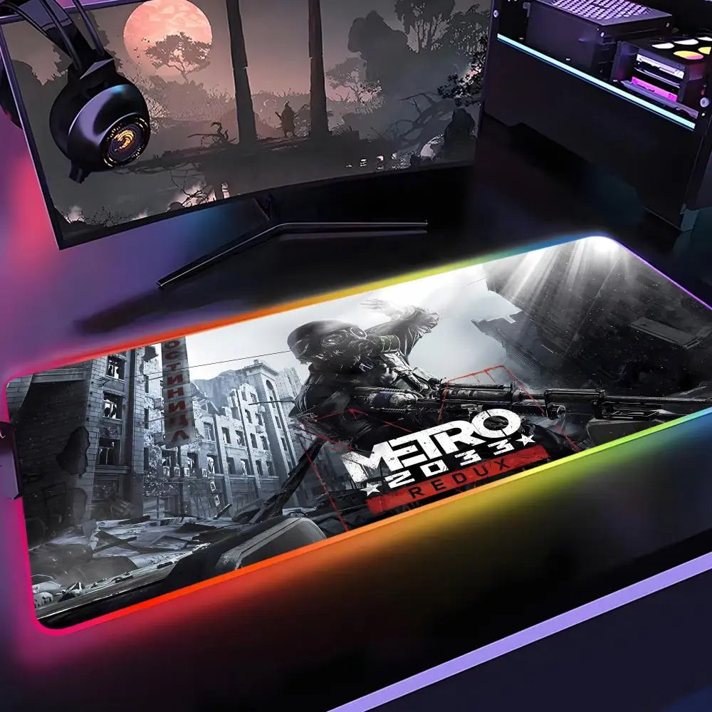 Tapis de Souris Gaming RGB XXL – Desk Mat Lumineux Rétroéclairé