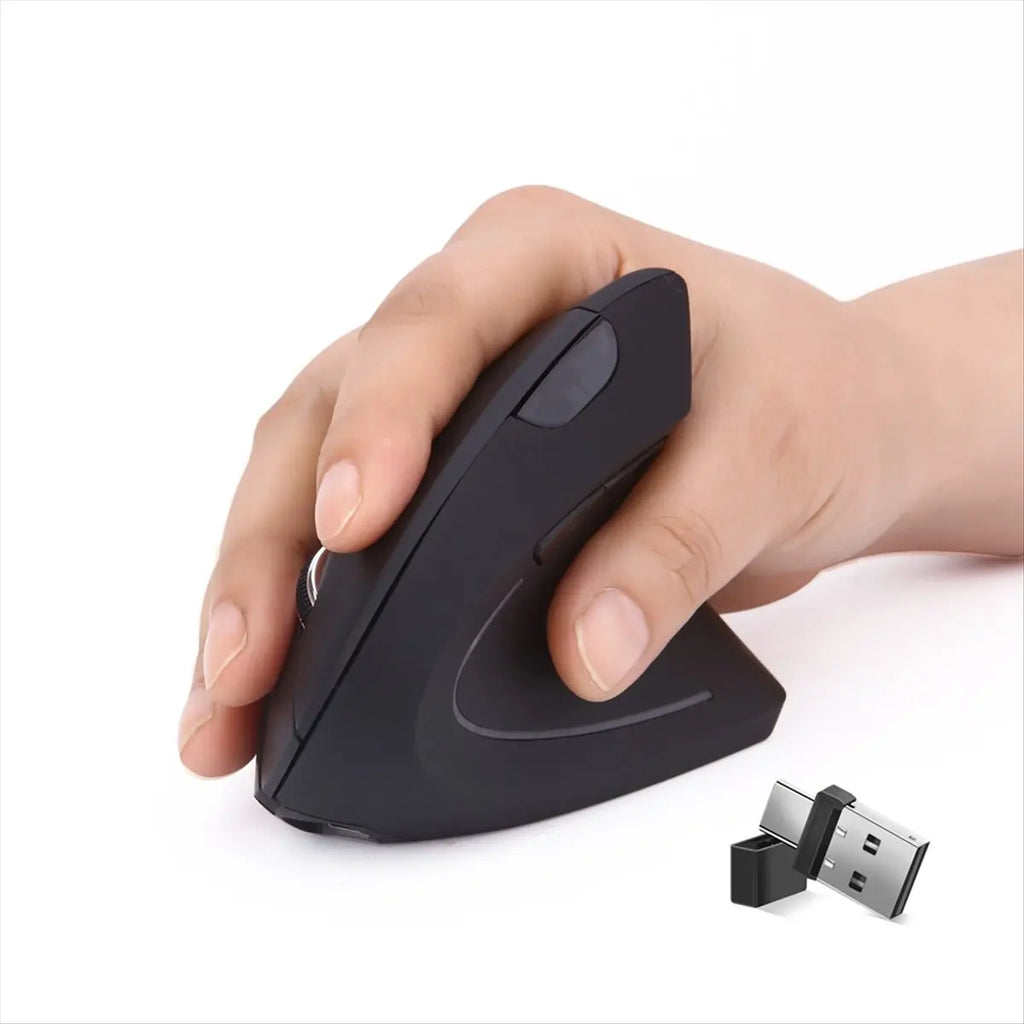 Souris Gaming Ergonomique Verticale Sans Fil 2.4G – Rechargeable Optique