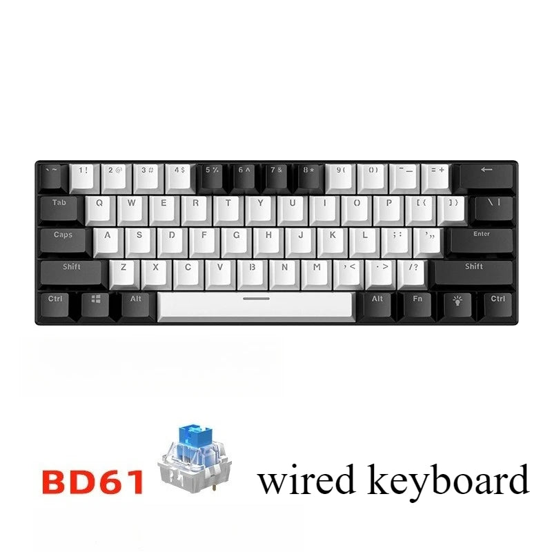 Clavier Mécanique Gaming 60% RGB – Compact Blanc | PC, Laptop & Bureau