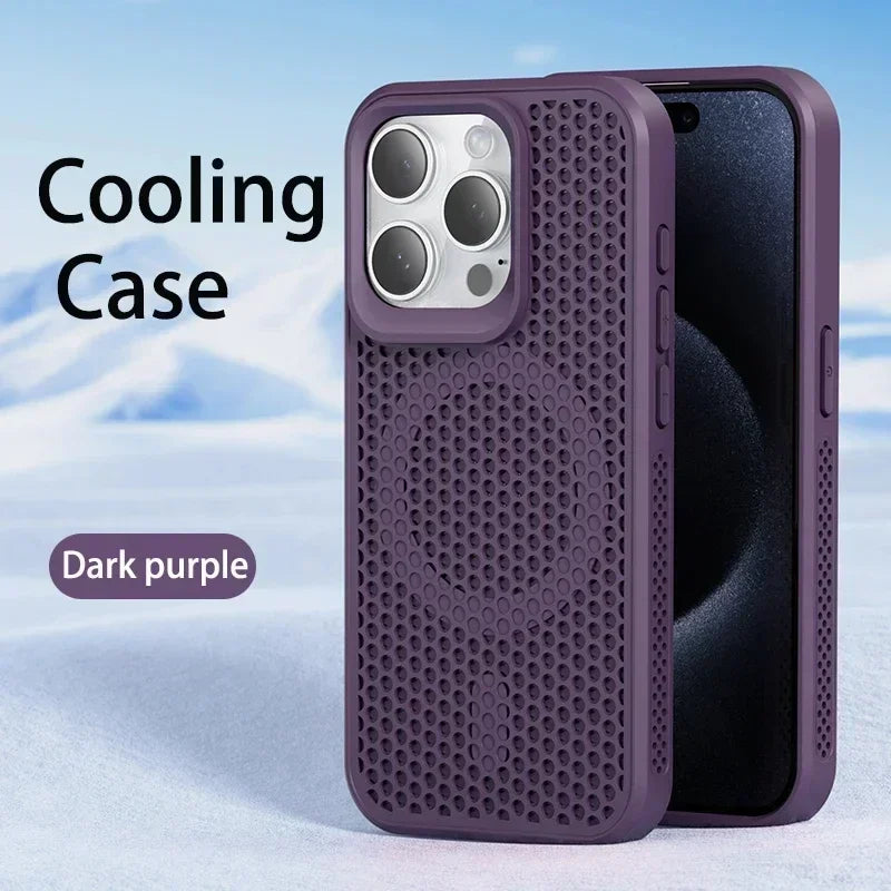 Coque iPhone Respirante Dissipation Thermique – Compatible MagSafe | iPhone 17 à 11