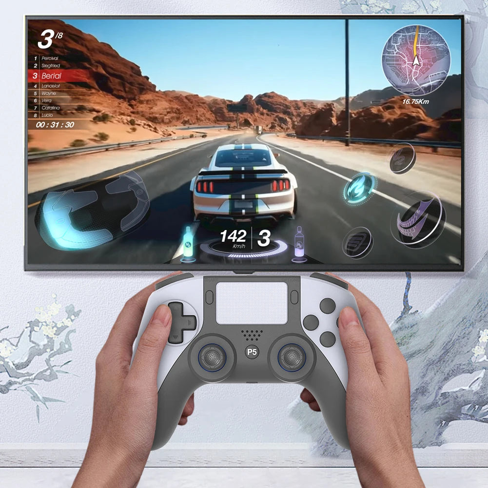 Manette Sans Fil PS5 & PC Bluetooth 4.0 – Double Vibration & Gyroscope 6 Axes