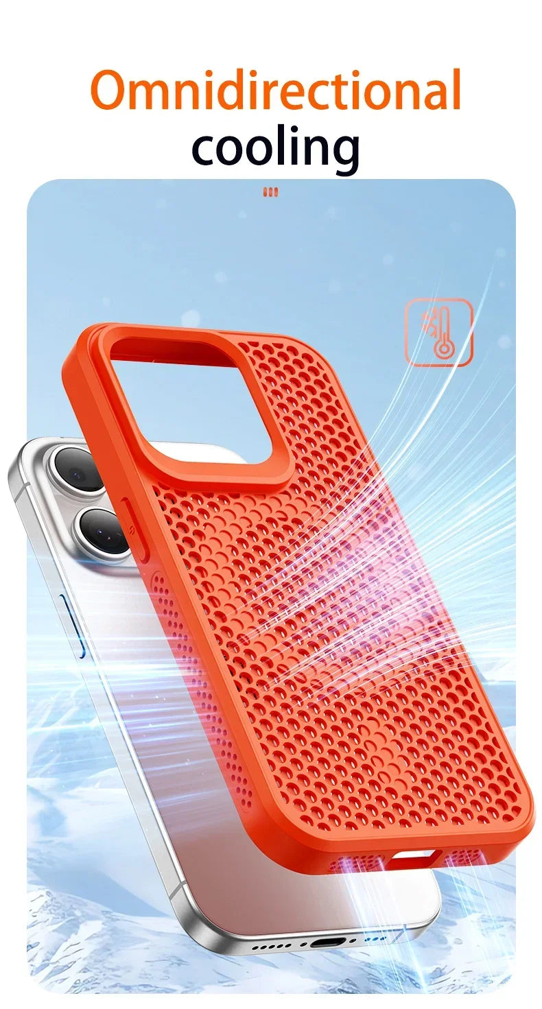 Coque iPhone Respirante Dissipation Thermique – Compatible MagSafe | iPhone 17 à 11