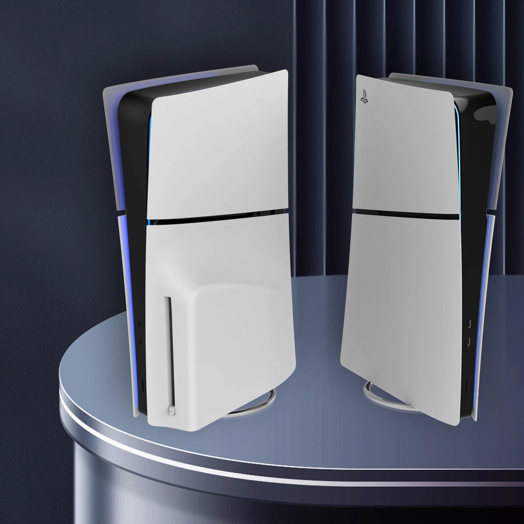 Support Vertical PS5 Slim – Socle Métal avec Vis | Disc & Digital Edition