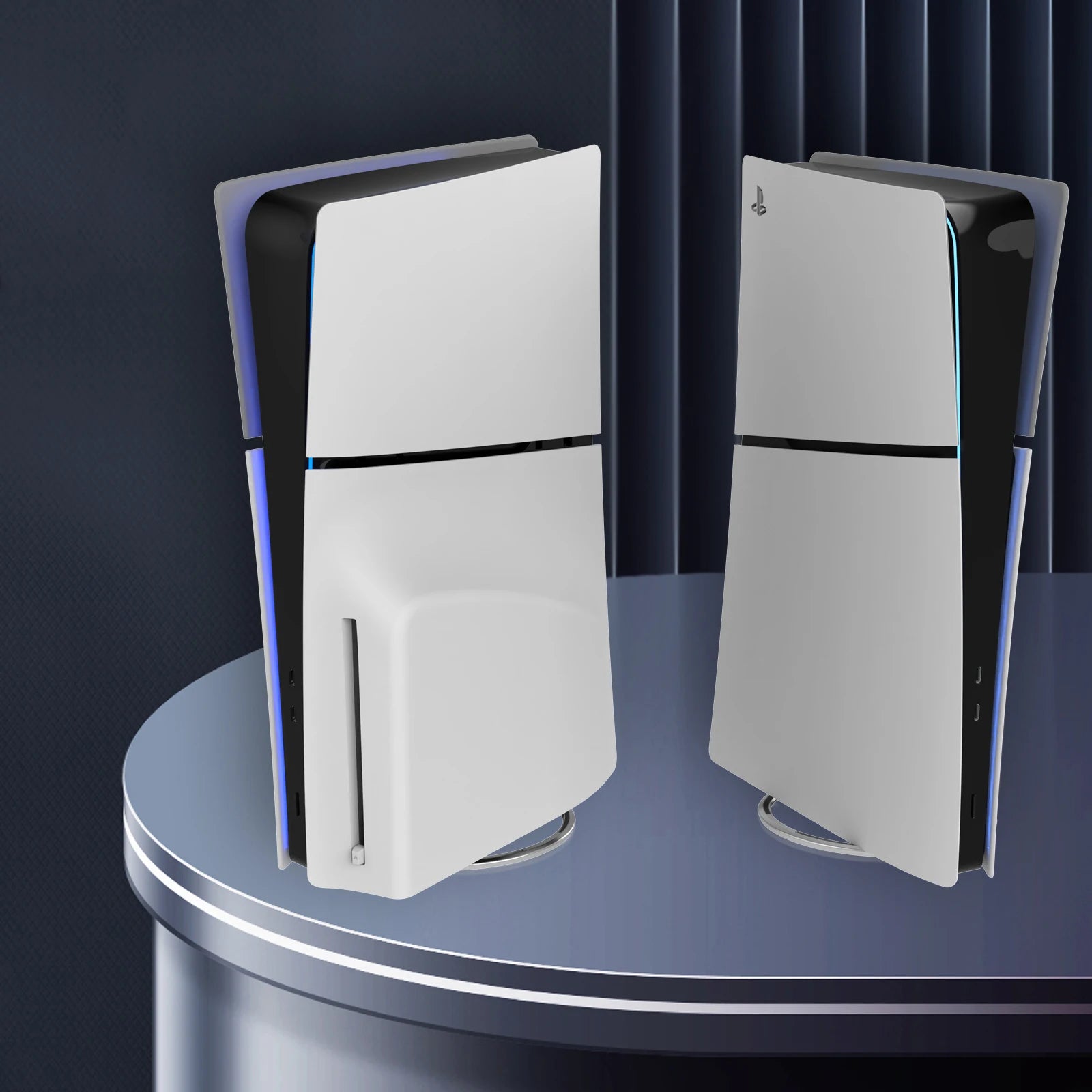 Support Vertical PS5 Slim – Socle Métal avec Vis | Disc & Digital Edition